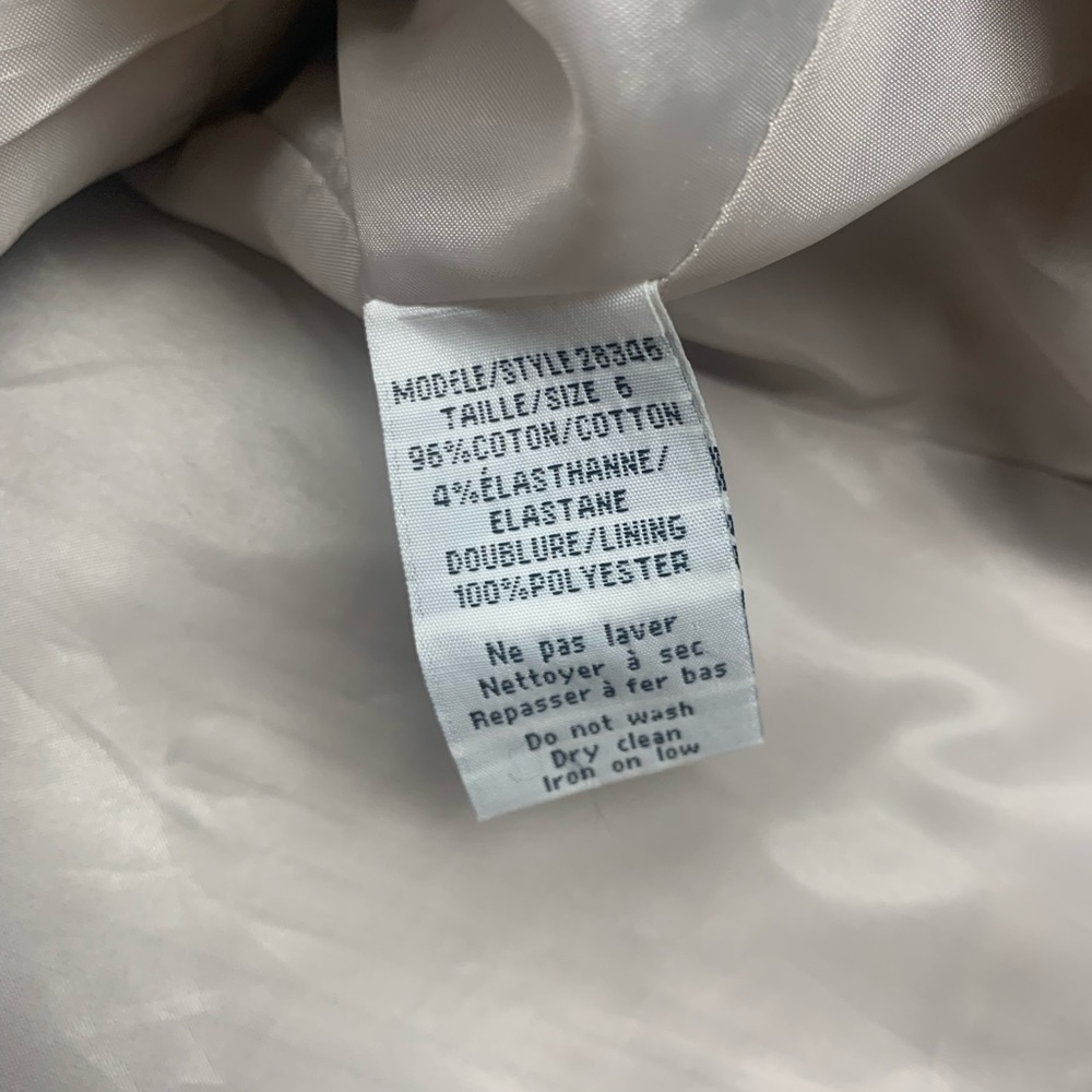 Vintage Cotton Striped Button Up Light Grey Blazer by Jessica - Picture 5 of 5